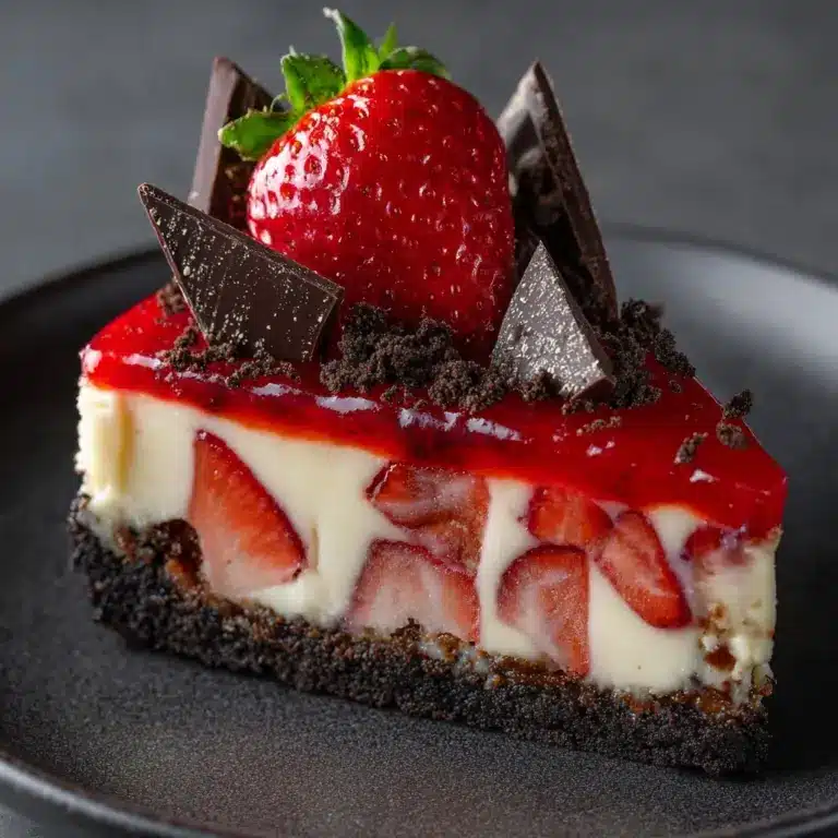 Chocolate Strawberry Swirl Cheesecake Recipe