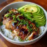 Easy Sticky Chicken Rice Bowl Recipe