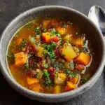 Hearty Lentil Soup with Ground Beef Recipe