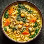 Vegan Chickpea Noodle Soup Recipe