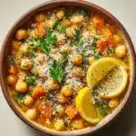 Greek Chickpea Soup with Lemon Recipe