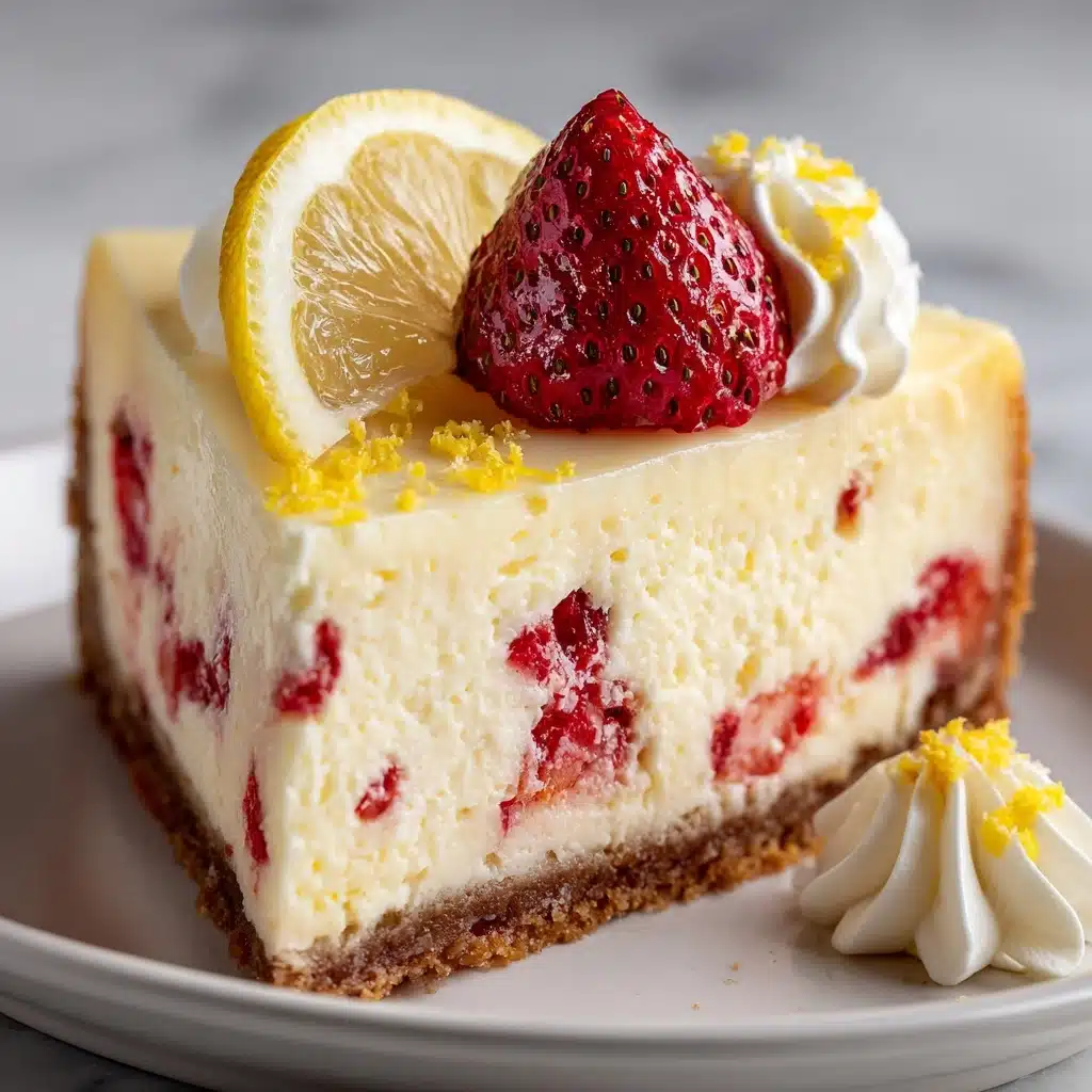 Strawberry Lemon Cheesecake Recipe - Recipe Image