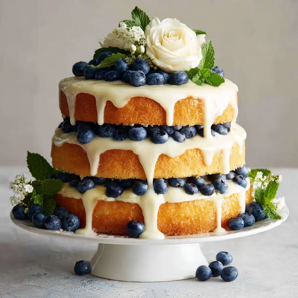 Dreamy Blueberry Shortcake Cake Recipe