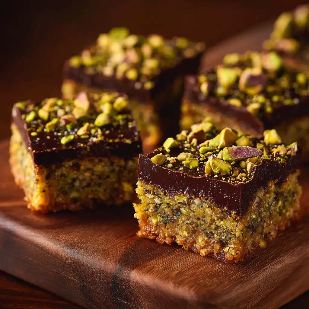 Chocolate and Pistachio Bars Recipe - Recipe Image