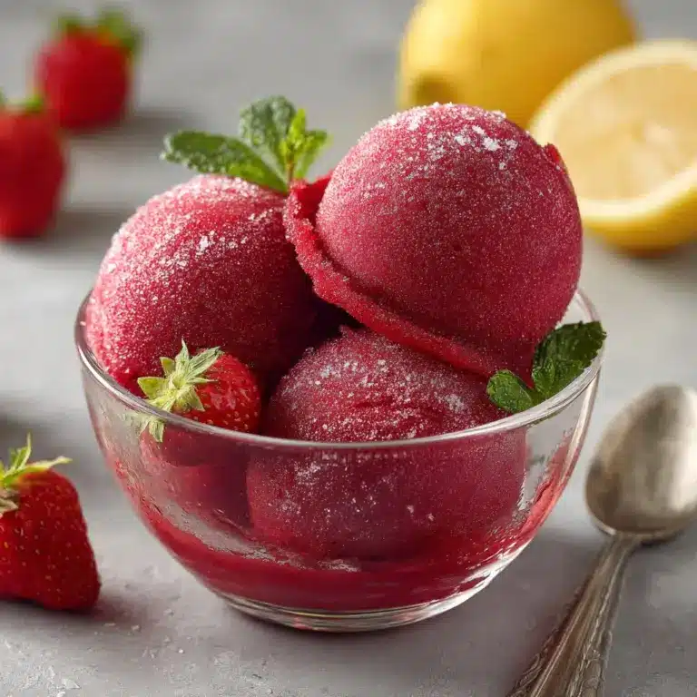 Strawberry Sorbet: The Ultimate Guide to Making It at Home Recipe