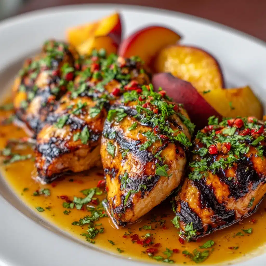 Grilled Chili Peach Chicken Recipe