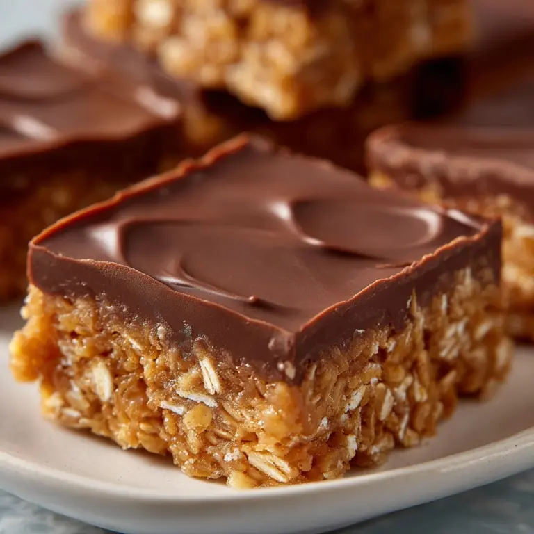 Best No-Bake Chocolate Oatmeal Bars Recipe