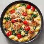 Garlic Chicken Gnocchi Skillet Recipe