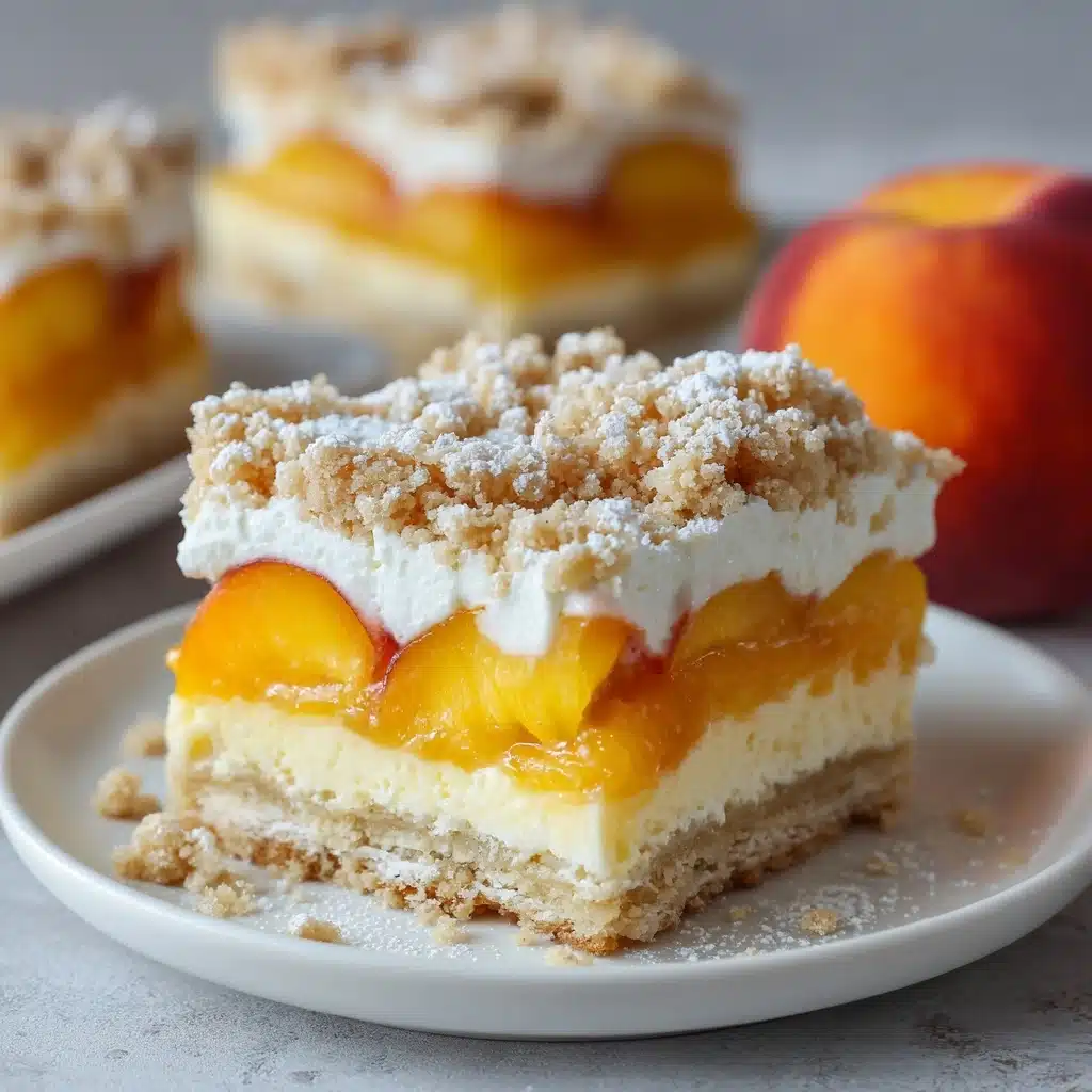 Peaches and Cream Pie Bars Recipe - Recipe Image
