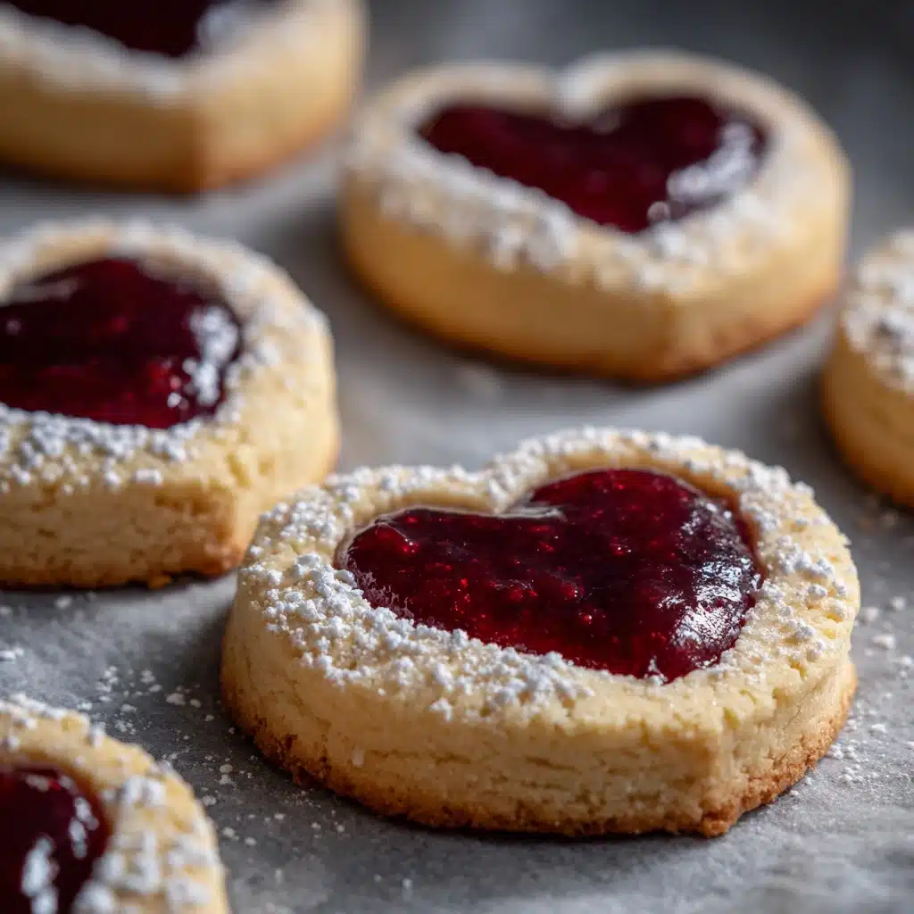 Heart Print Jam Cookies Recipe - Recipe Image