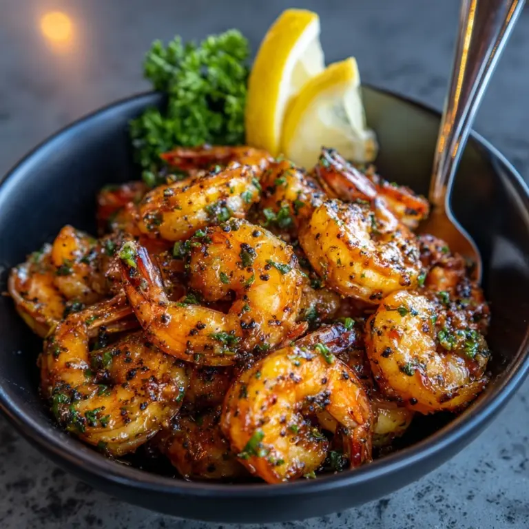 Spicy Lemon Garlic Shrimp Recipe