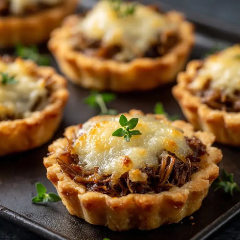 Mini Roasted Beef and Gruyère Savory Tarts Recipe
