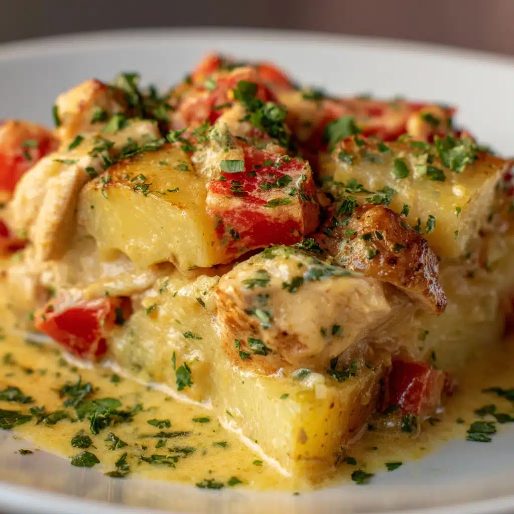 Italian Crockpot Chicken and Potatoes Recipe - Recipe Image
