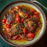 Spicy Vinegar Chicken over Tomatoes: The Incredible Ultimate Recipe