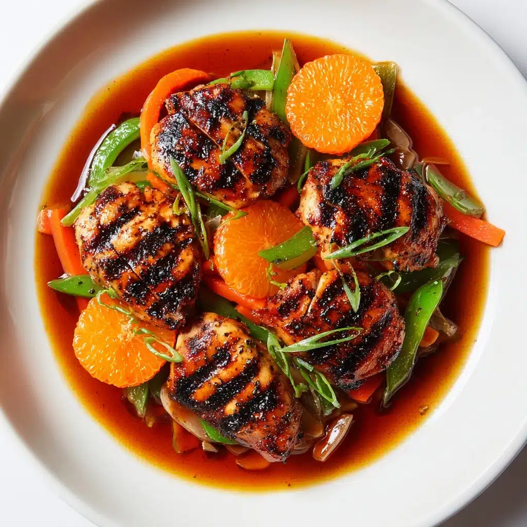 Blackened Chicken with Caramel and Clementine Dressing: An Amazing Ultimate Recipe - Recipe Image