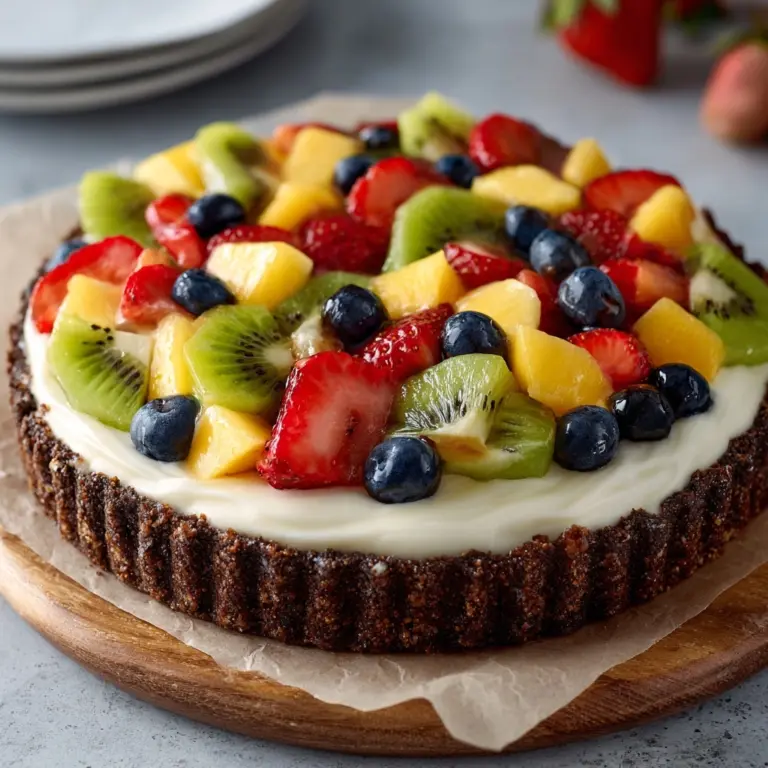 Brownie Fruit Pizza Recipe