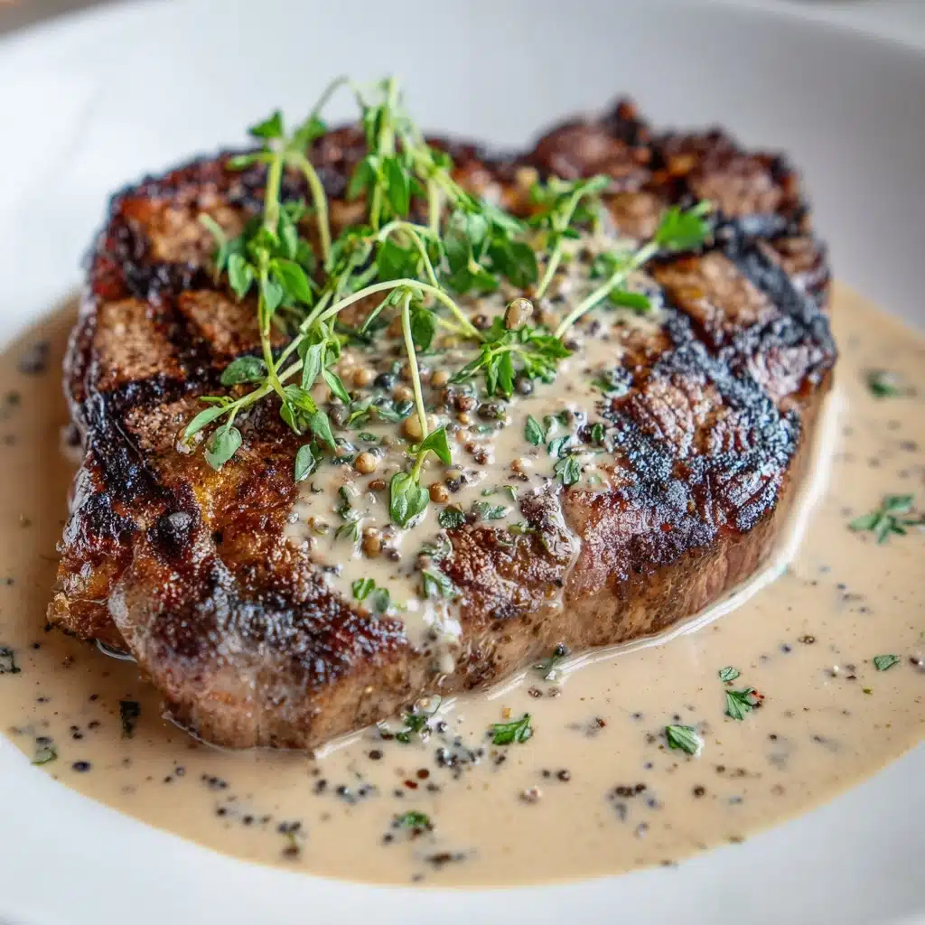 Creamy Garlic Sauce Steak Recipe