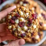 White Chocolate Oatmeal Cranberry Cookies Recipe