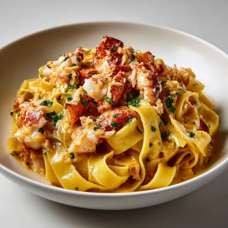Creamy Tomato and Lobster Pasta Recipe