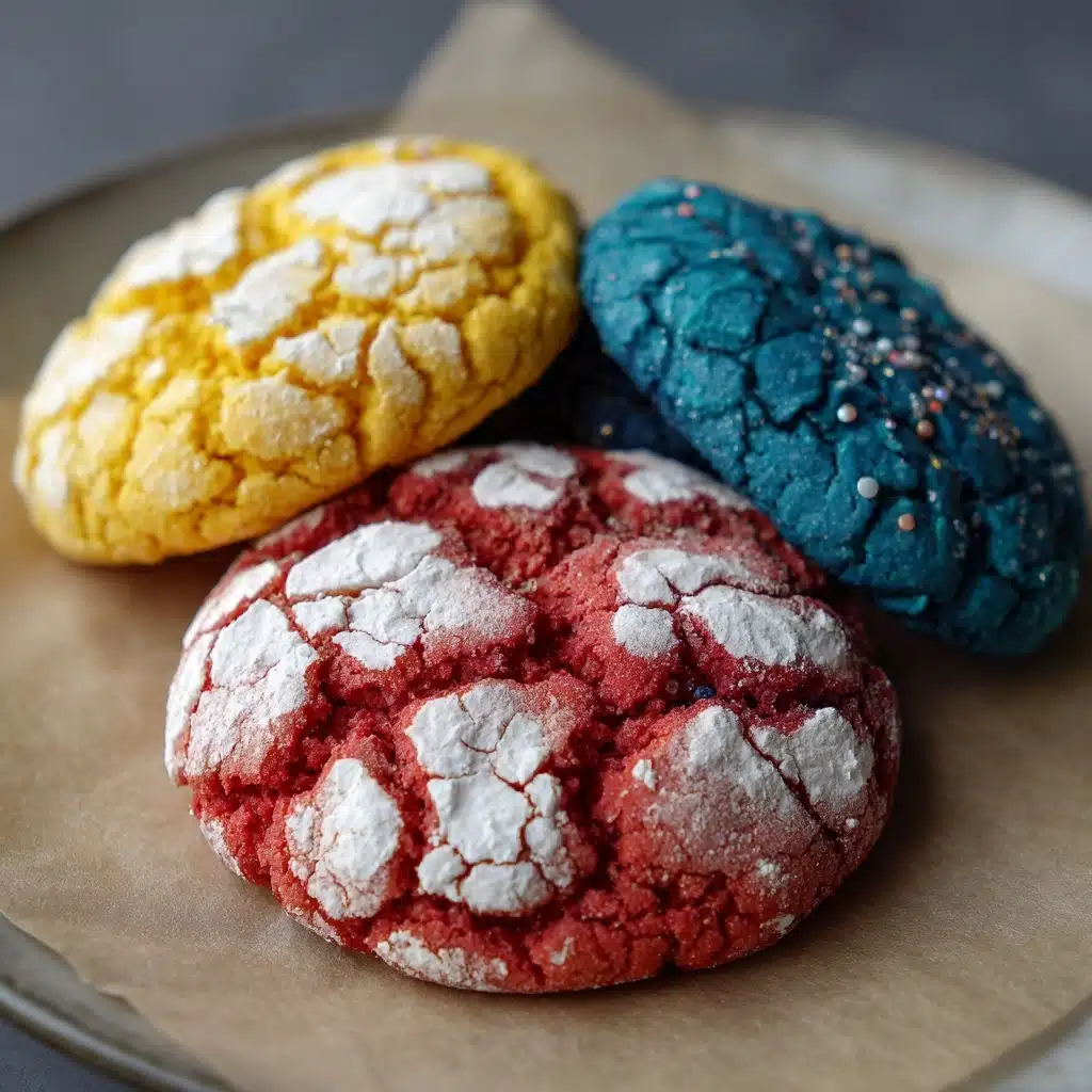 Patriotic Crinkle Cookies Recipe - Recipe Image