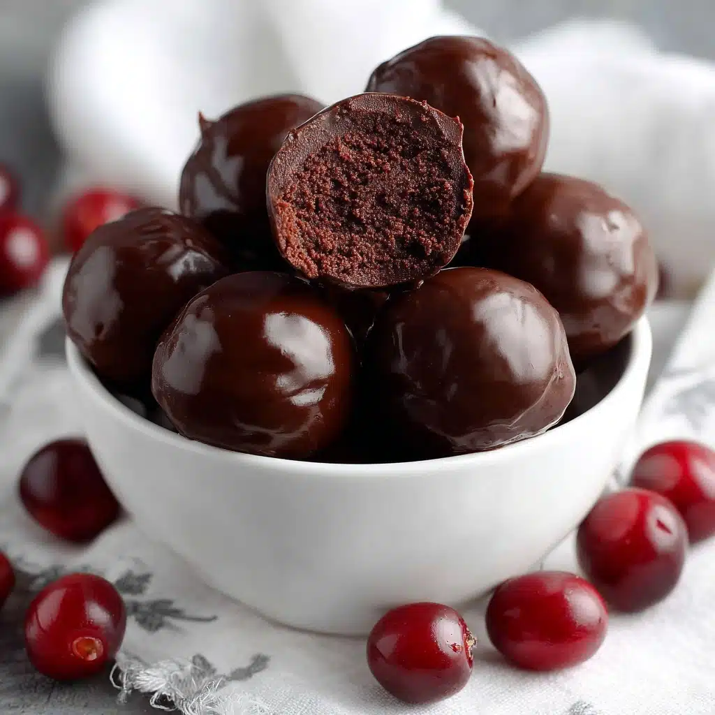 Chocolate Covered Cherry Brownie Bombs Recipe - Recipe Image