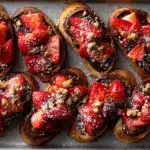 Chocolate Strawberry Bruschetta Dessert Recipe