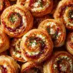 Festive Cranberry Feta Pinwheels Recipe