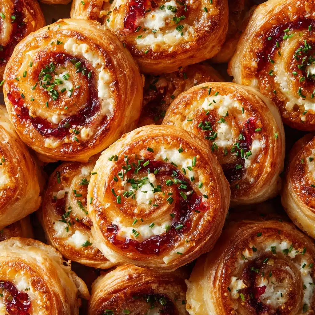 Festive Cranberry Feta Pinwheels Recipe
