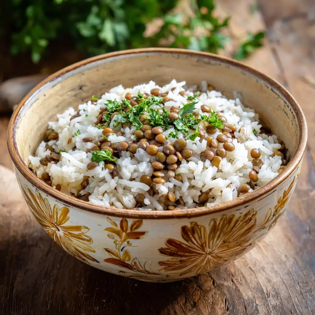 Simple Lebanese Lentils & Rice (Mujaddara) Recipe - Recipe Image