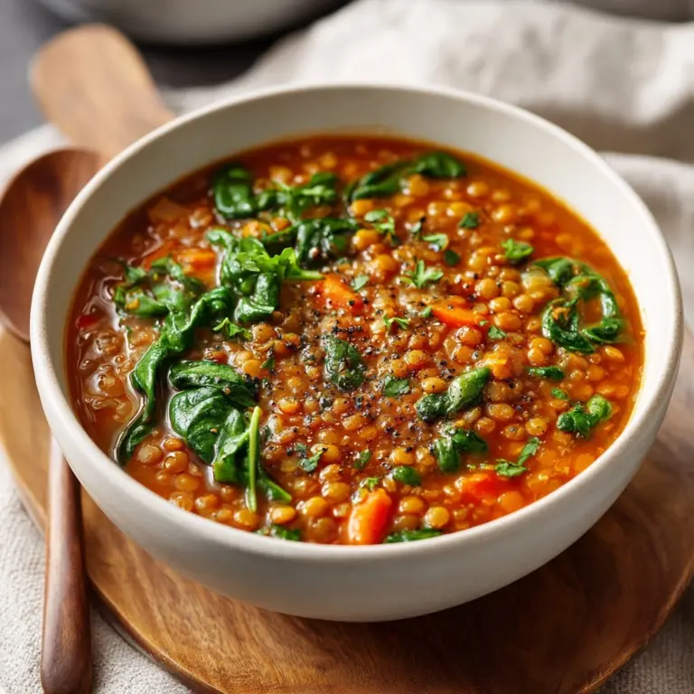 Creamy Red Lentil Soup Recipe