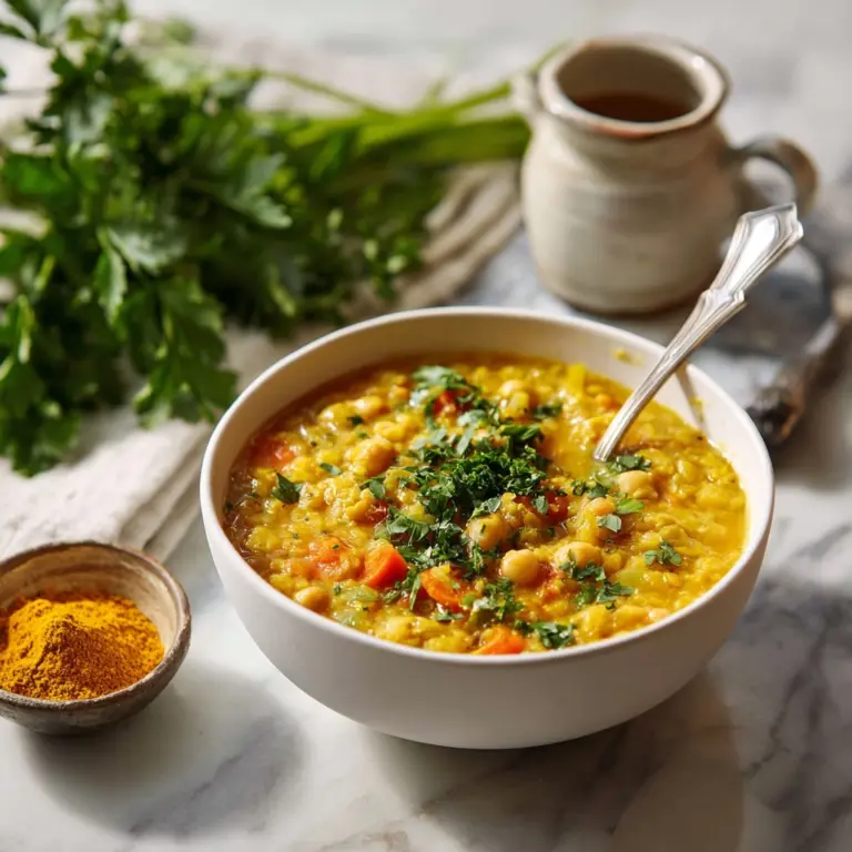 Detox Turmeric Lentil Soup Recipe