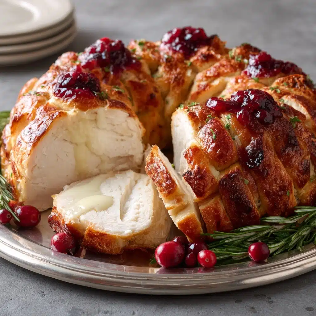Turkey and Cranberry Wreath Recipe - Recipe Image
