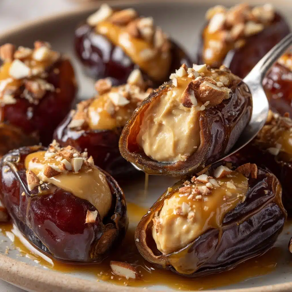 Mascarpone Stuffed Dates with Maple Drizzle Recipe
