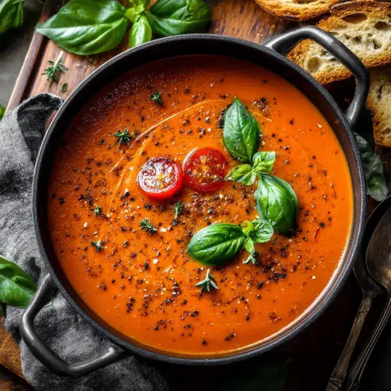 Homemade Roasted Tomato Soup Recipe