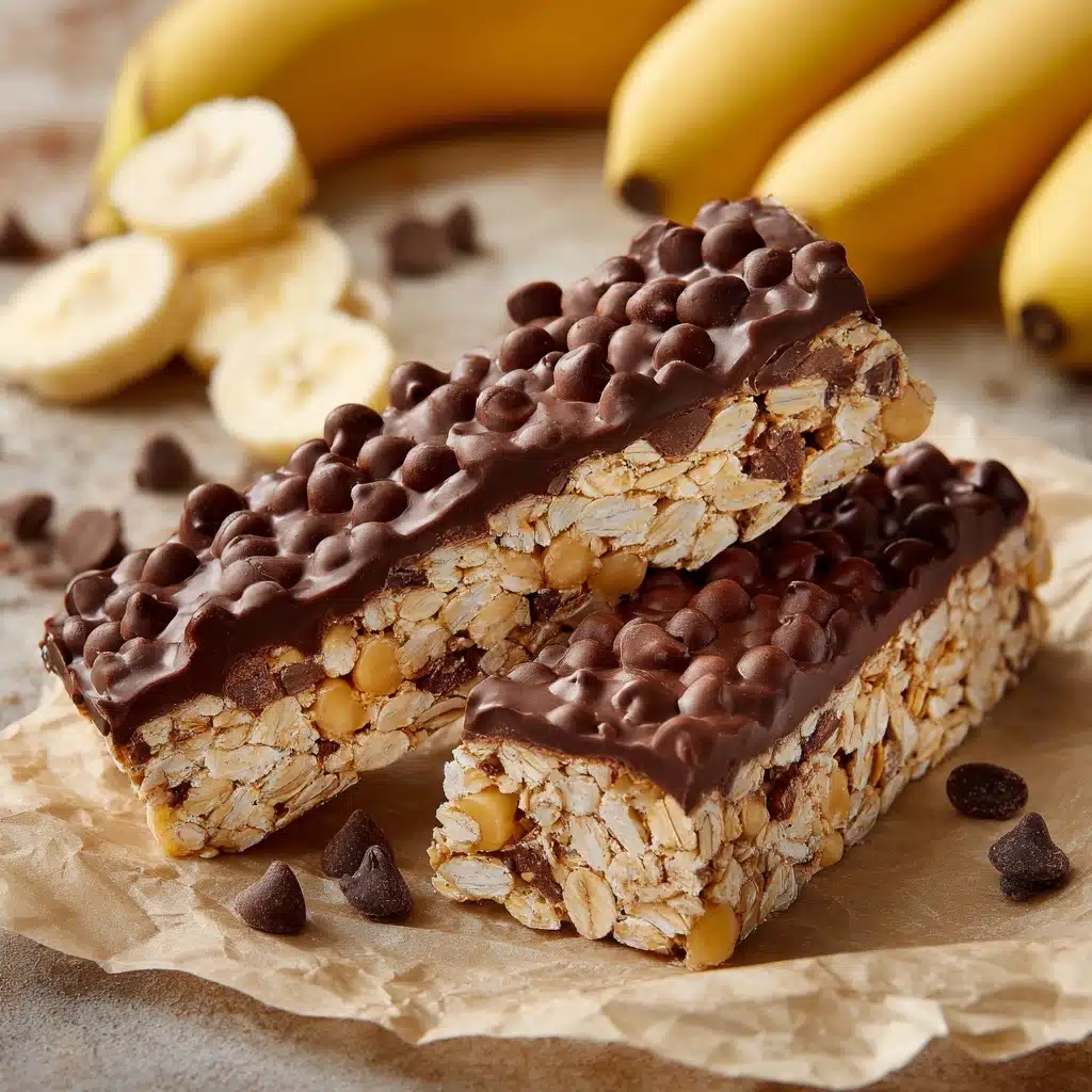 Dark Chocolate Greek Yogurt Banana Snack Bars Recipe