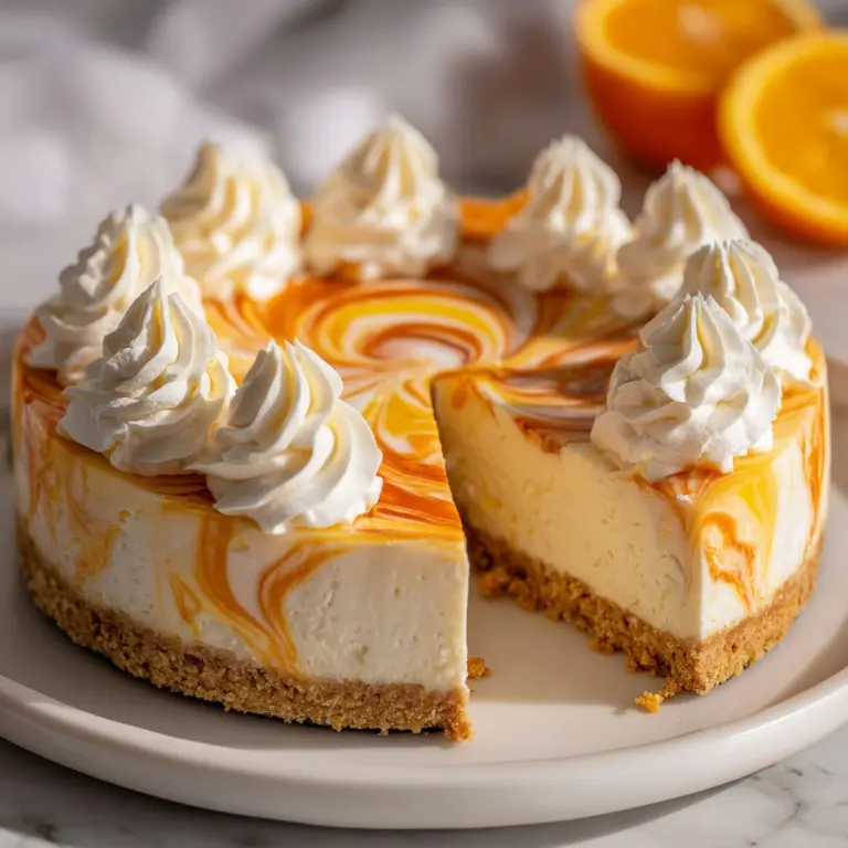 No-Bake Orange Creamsicle Cheesecake Recipe