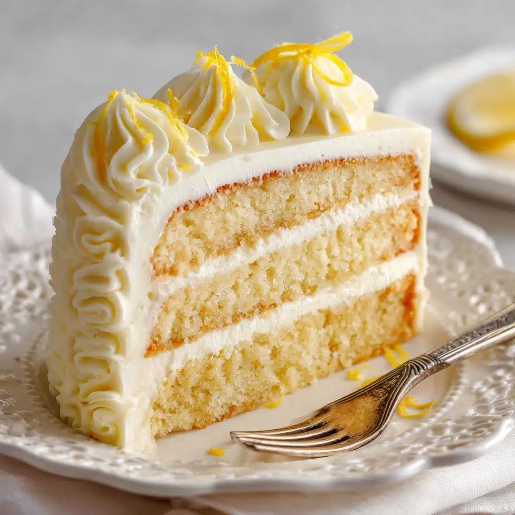 Lemon Velvet Cake with Lemon Cream Cheese Frosting Recipe