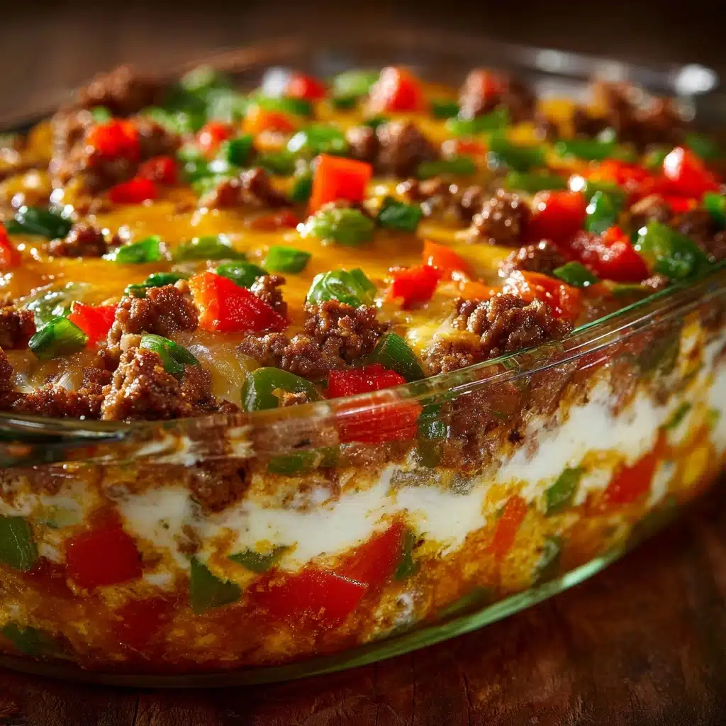 Southern Five-Layer Beef Casserole Recipe - Recipe Image
