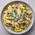 Garlic Mushroom Pasta Recipe