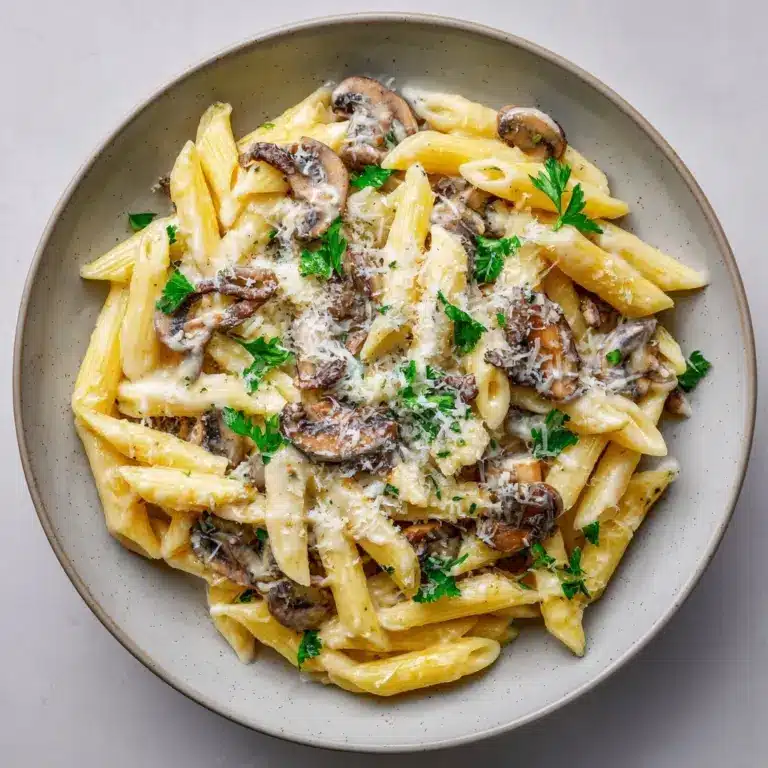 Garlic Mushroom Pasta Recipe