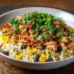 Crockpot Fiesta Chicken and Rice Recipe