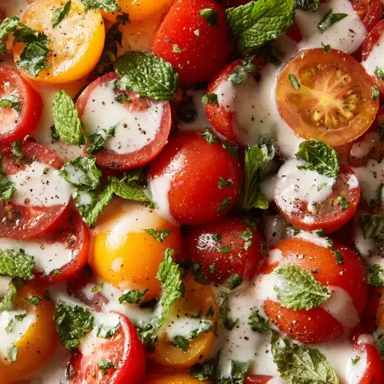 Tomato Garlic Salad Recipe