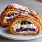 Blueberry & Ricotta Croissant with Honey Drizzle Recipe
