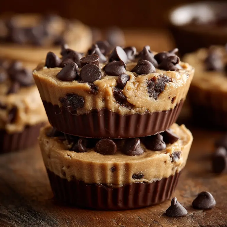 Peanut Butter Chocolate Chip Cookie Cups Recipe