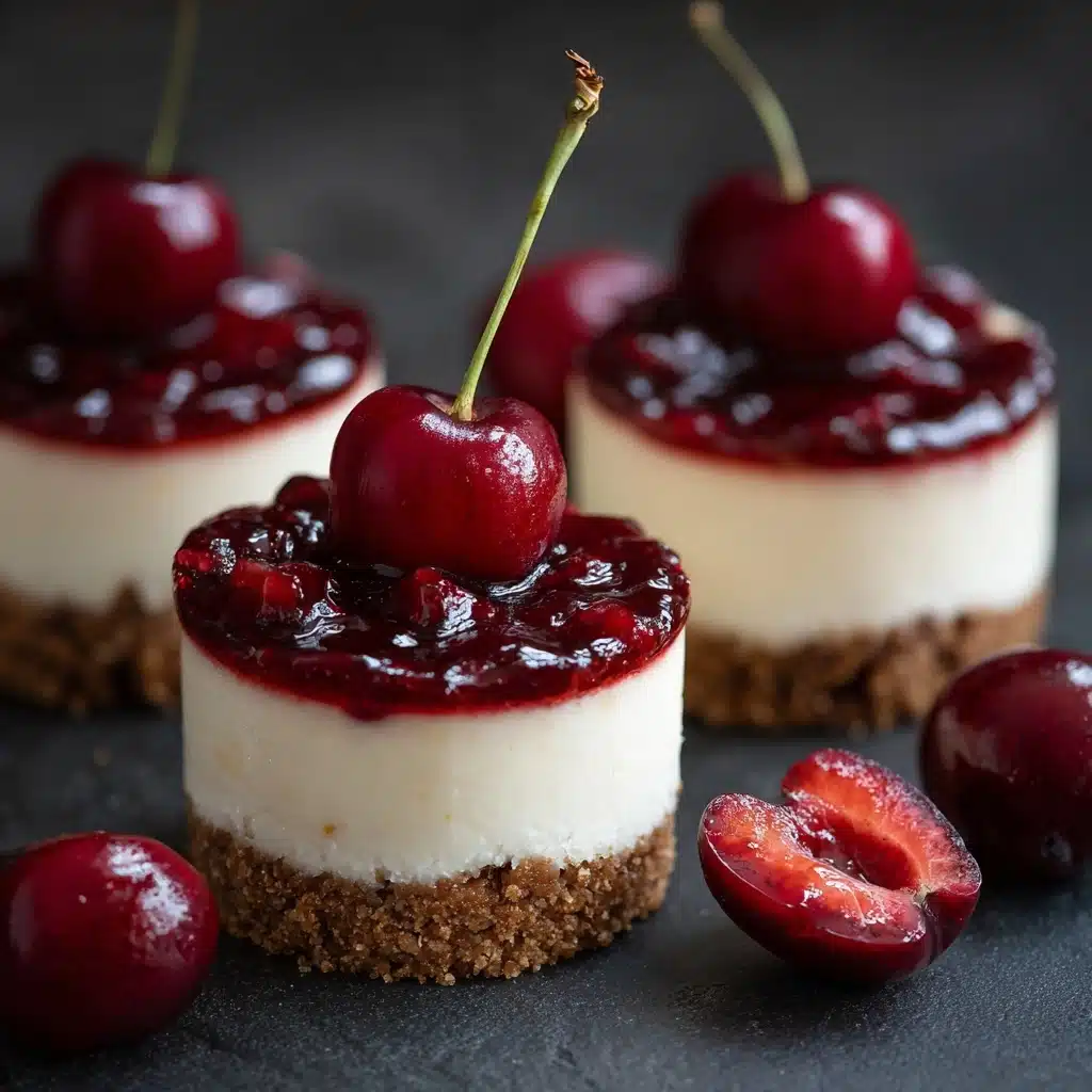 Mini Cherry Cheesecake Bites Recipe - Recipe Image