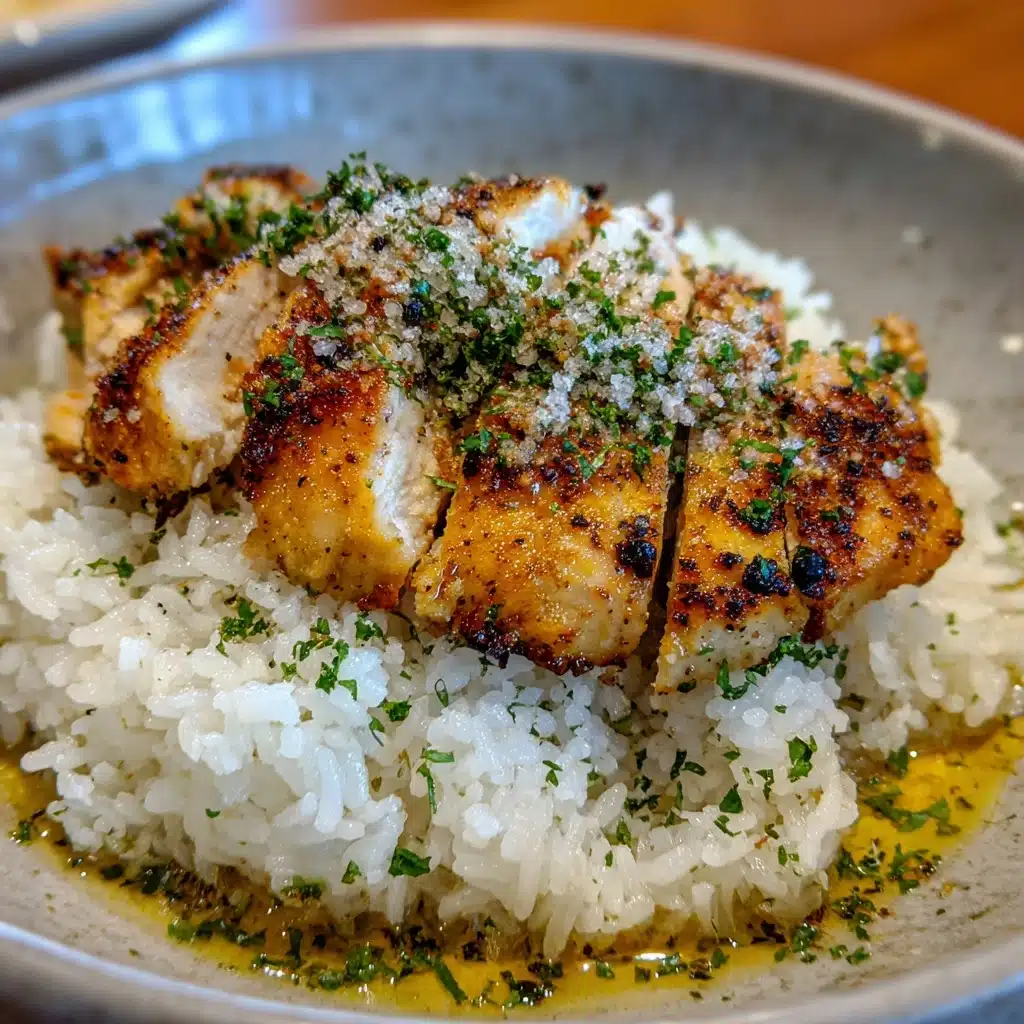 Chicken with Garlic Parmesan Rice Recipe - Recipe Image