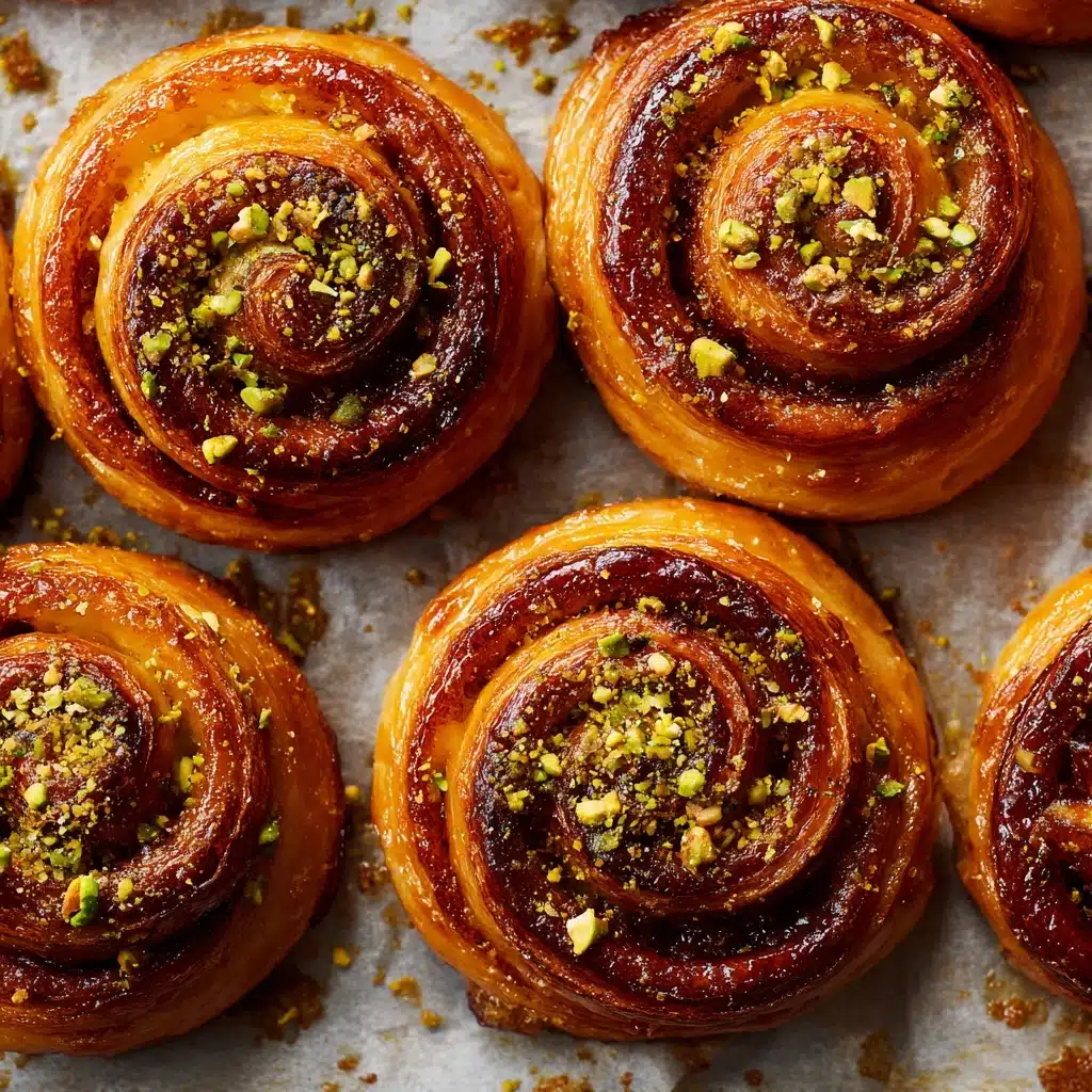Pistachio Honey Baklava Rolls Recipe - Recipe Image