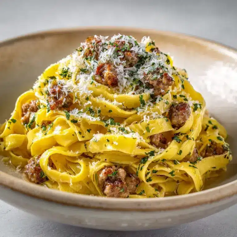 Creamy Italian Sausage Fettuccine: A Deliciously Rich Pasta Recipe