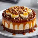 Banana Caramel Nut Cheesecake Recipe