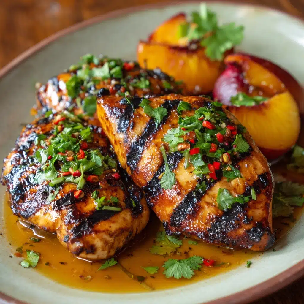 Grilled Chili Peach Chicken Recipe - Recipe Image